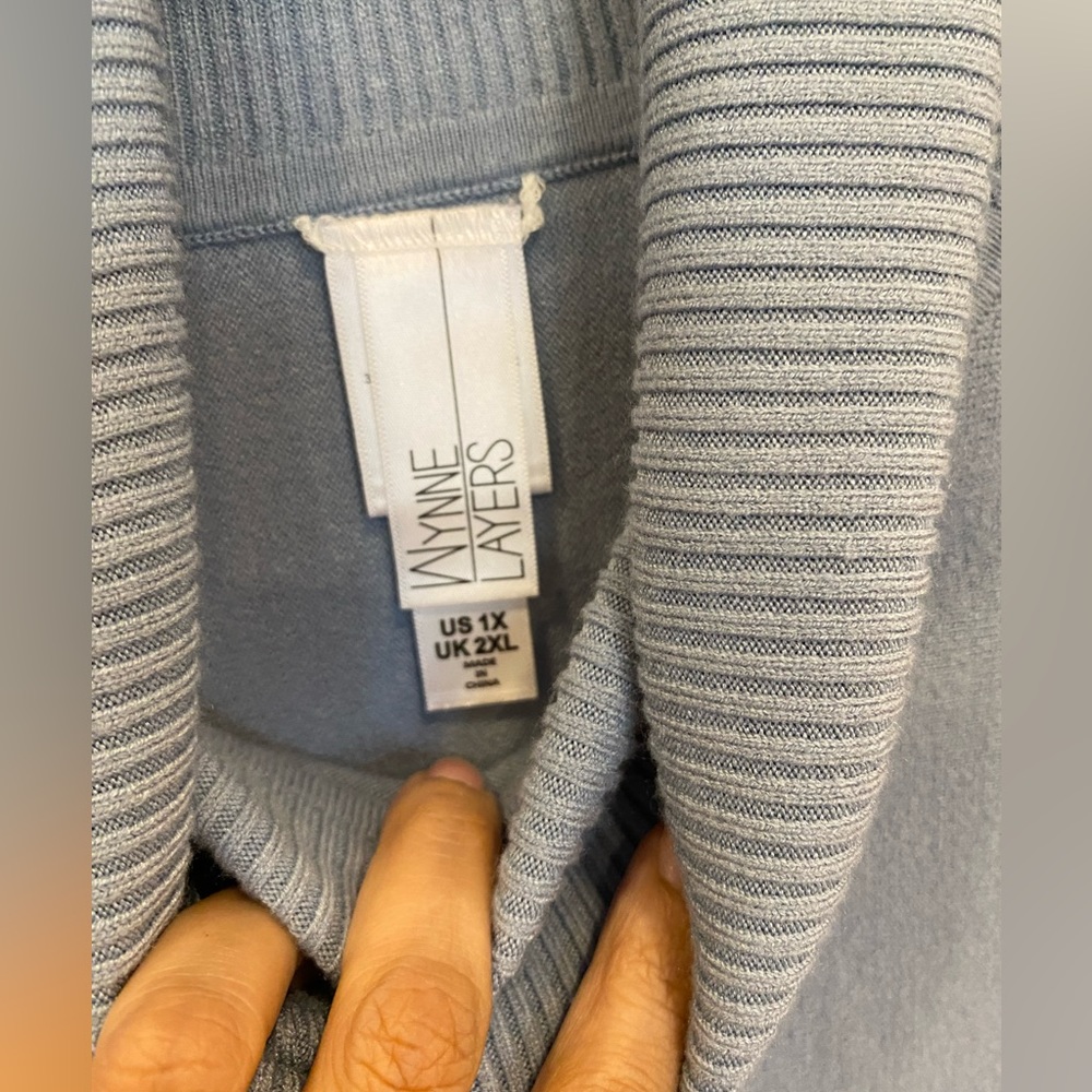 Wynne Layers Turtleneck Knit Sweater 1B2 Size 1X - Picture 9 of 11